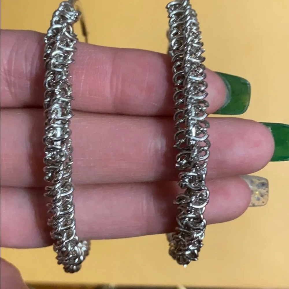 2 for $15 sterling silver hoop earrings